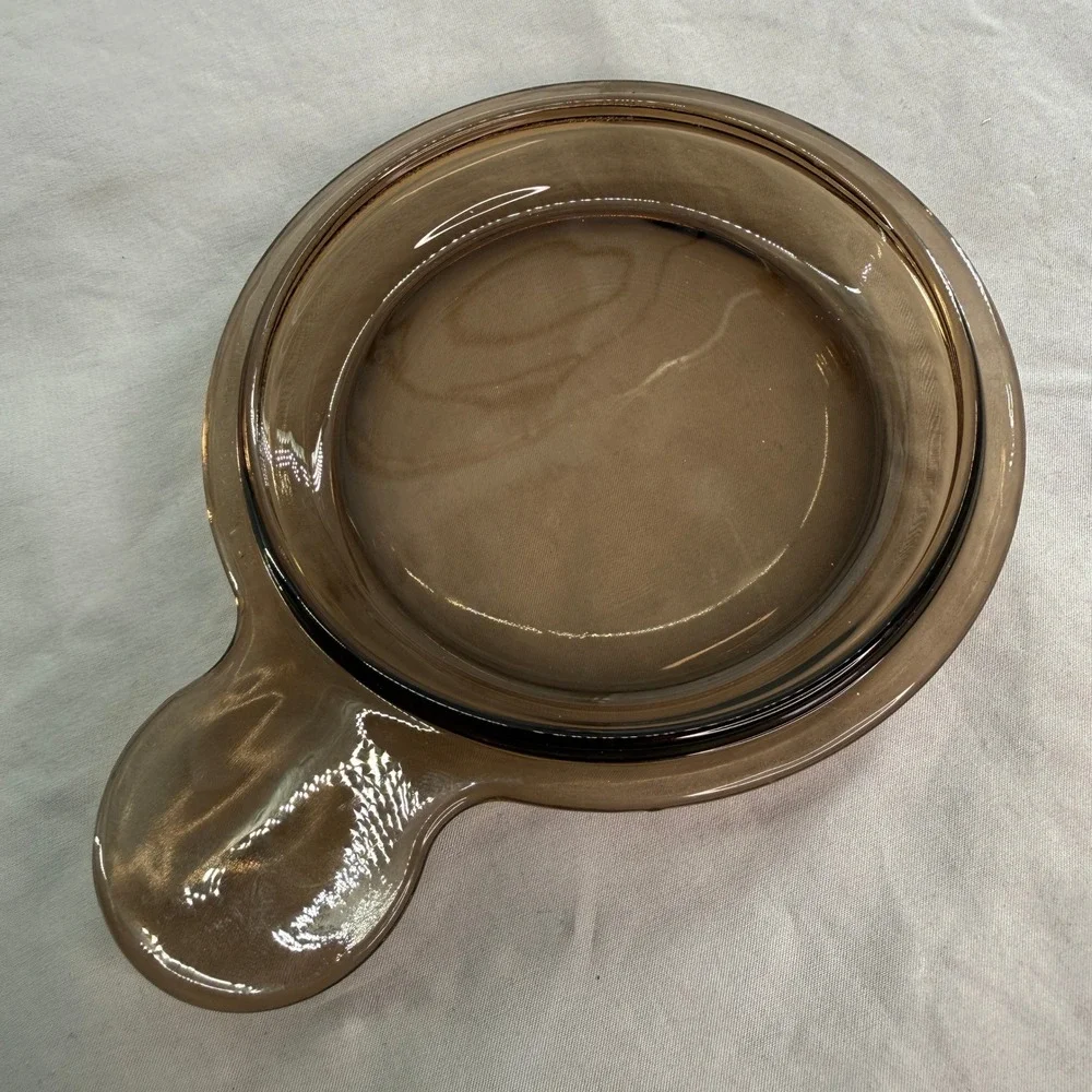 Pyrex Vision Amber Glass Lid P-150-C for Grab-It Bowl Replacement Brown USA